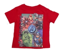 Avengers Jungen T-Shirt in rot mit Iron Man, Thor, Hulk und Captain America | MARVEL